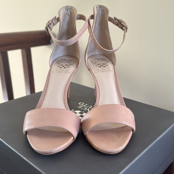 Vince Camuto Court light pink open toe ankle strap, heels, stilettos sandals 6.5 - Picture 4 of 15
